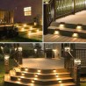 Iluminación solarLuces solares para terraza - patio - valla - jardín - impermeables - LED