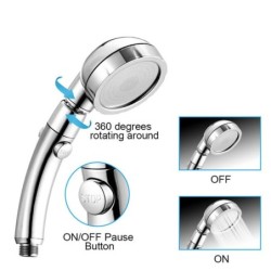 Cabezal de duchaRociador redondo - ahorro de agua - alta presión