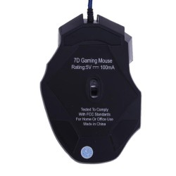MouseRatón óptico para juegos con cable - LED - 5500DPI