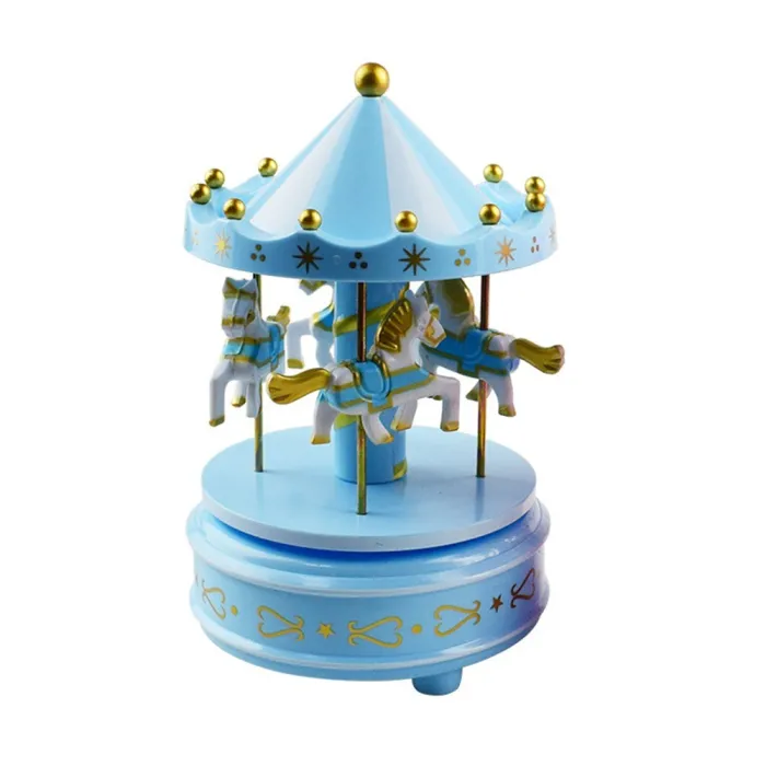 DecoraciónCarrusel con caballos - caja de música