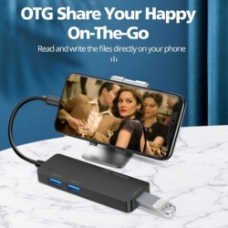 5 in 1 HUB - USB 3.0 - type-C - TF - SD - adapter - splitterHubs