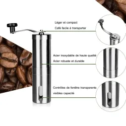 MolinosMini molinillo de café manual de acero inoxidable