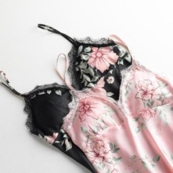 LenceríaCamisa de dormir floral sexy - mini vestido