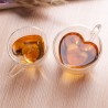 DrinkwareVaso en forma de corazón - doble pared - taza de café / té
