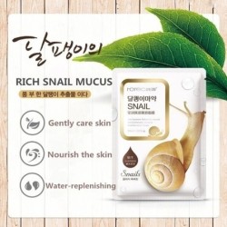 Snail essence face mask - moisturizing - oil control - acne treatment - 5 piecesSkin