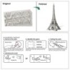 MetalTorre Eiffel - puzzle de metal - modelo de montaje 3D