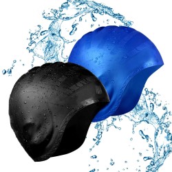 NataciónGorro de natación silicona - protección orejas / pelo largo - impermeable