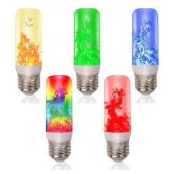 E27Bombilla LED efecto fuego - llama parpadeante - 4 modos - 3W - E27