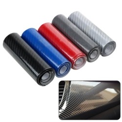 PegatinasPelícula de vinilo de fibra de carbono - alto brillo - adhesivo para automóvil / motocicleta - 10 cm * 152 cm