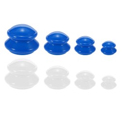 MasajeVentosas de silicona anticelulíticas - masajeador corporal - burbujas chinas - 4 piezas