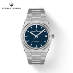 RelojesPAGANI DESIGN - reloj deportivo automático - resistente al agua - acero inoxidable - azul