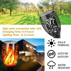 Iluminación solarLámpara solar LED - antorcha con luz parpadeante - resistente al agua