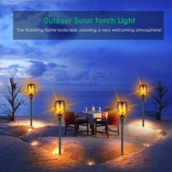 LED solar lamp - torch with flickering light - waterproofSolar lighting