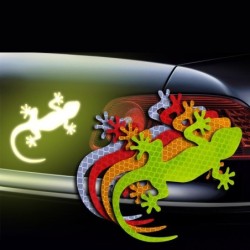 PegatinasAdhesivo reflectante para coche - patrón de gecko - 2 piezas