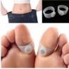 MasajeAnillo magnético de silicona para los dedos del pie - adelgazamiento / masaje - 2 piezas
