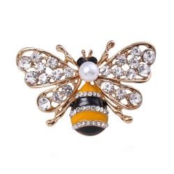 Crystal bee broochBrooches