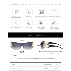 Fashion rimless sunglasses - metal double heart hingeSunglasses