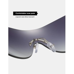 Gafas de solGafas de sol sin montura de moda - bisagra de doble corazón de metal