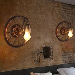 ApliquesRueda industrial vintage - lámpara de pared