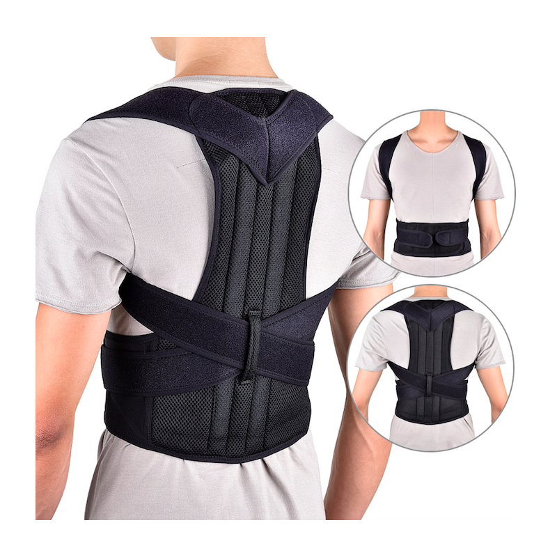 Salud & BellezaCorrector de postura de espalda - cinturón de soporte de columna - ajustable - cuidado de la salud