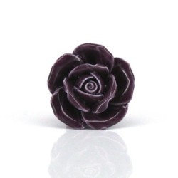 Ceramic furniture handles - roses shaped knobs - 10 piecesFurniture
