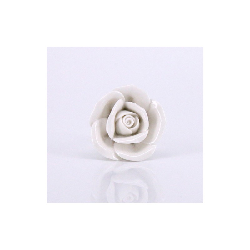 Ceramic furniture handles - roses shaped knobs - 10 piecesFurniture