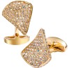 Luxury triangle cufflinks with crystalsCufflinks