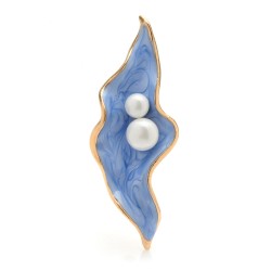 Pearl shell - with pearls - broochBrooches