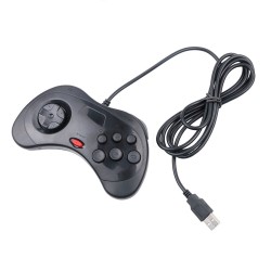 OtrosGamepad con cable USB - controlador de 6 botones - para Sega MD2 / Genesis