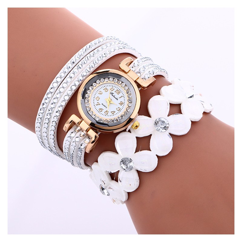 Multilayer crystal bracelet - with watchBracelets