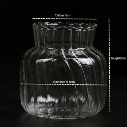 InteriorJarrón de cristal transparente