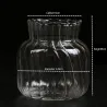 InteriorJarrón de cristal transparente