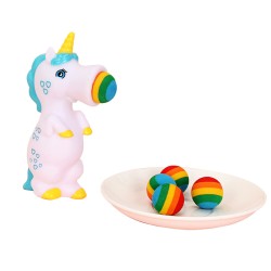 JuguetesTirador de bolas con forma de unicornio - juguete inquieto - antiestrés / autismo / alivio de la ansiedad