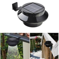 Iluminación solarLuz solar para jardín / valla - lámpara impermeable - 3 LED