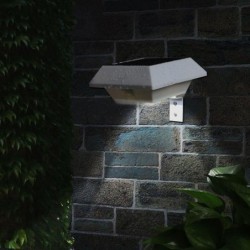 Iluminación solarLámpara solar exterior - Sensor de movimiento PIR - resistente al agua - 6 LED
