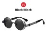 Gafas de solGafas de sol redondas estilo steampunk - montura de metal - UV400
