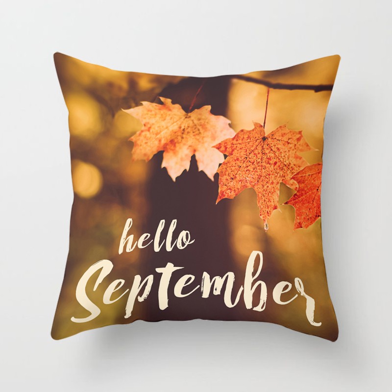 Decorative pillowcase - maple leaves print - 40 cm * 40 cmCushion covers