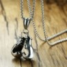 Necklace with double boxing gloves pendantNecklaces