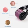 PielDerma roller - microneedling - aguja de titanio - para rostro / cuello