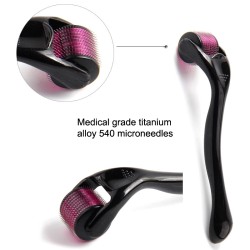 PielDerma roller - microneedling - aguja de titanio - para rostro / cuello