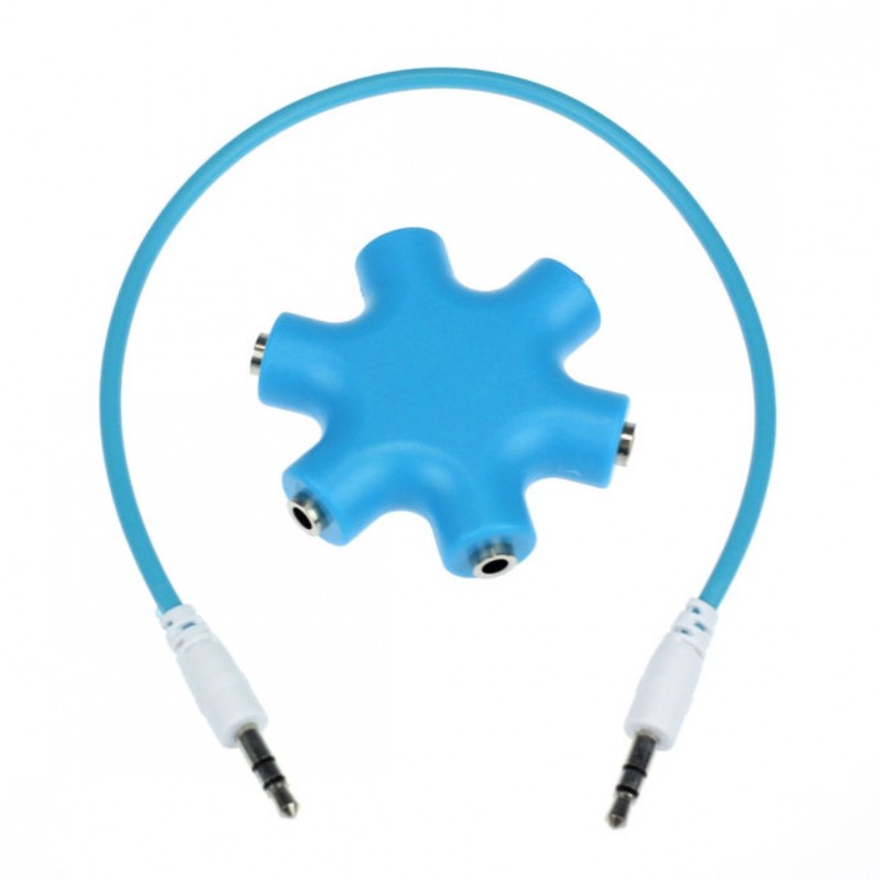 3.5mm jack audio splitter - 1 to 5Cables