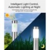 Iluminación solarLuz solar para jardín - pilar de suelo de acero inoxidable - tubo