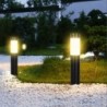 Solar garden light - stainless steel ground pillar - tubeSolar lighting
