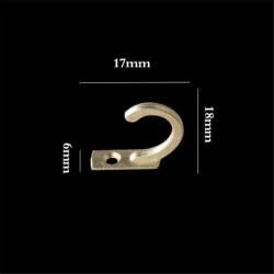 MueblesMini gancho de pared - percha - 5 piezas