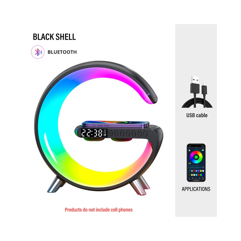RelojesLuz nocturna LED - RGB - USB - despertador / altavoz / control APP