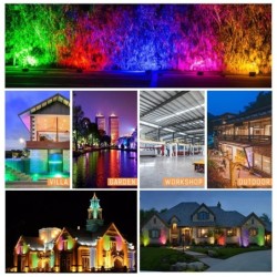 RGB LED floodlight - outdoor reflector - remote control - waterproof - 220V / 110V - 20W - 30W - 50W - 100WFloodlights