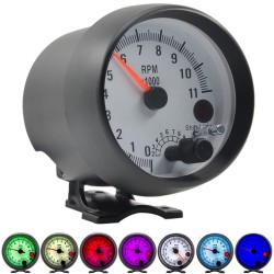 Accesorios de interiorTacómetro para automóvil - medidor - LED de 7 colores - 0-11000 rpm