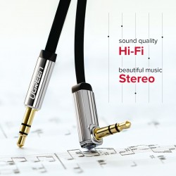 CablesCable de audio auxiliar Ugreen - conector 3,5 mm - 0,5 m - 1 m - 1,5 m - 2 m - 3 m - 5 m