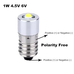 E10E10 - Bombilla de linterna LED