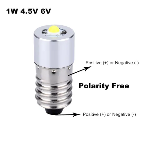 E10E10 - Bombilla de linterna LED